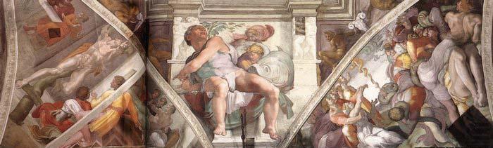 Frescoes above the altar wall, Michelangelo Buonarroti